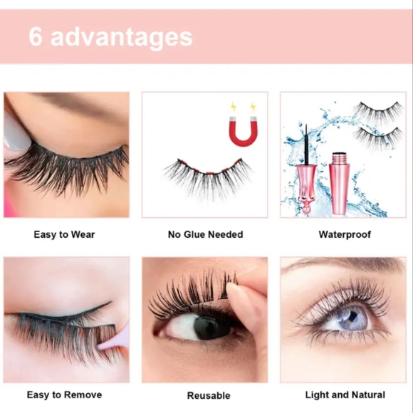 🌞NIB Eyelashes- Magnetic Reusable - Picture 9 of 10